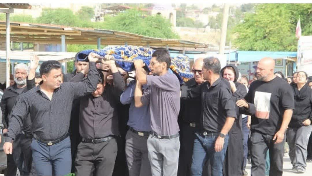 پیکر منصور ململی در مسجدسلیمان به خاک سپرده شد