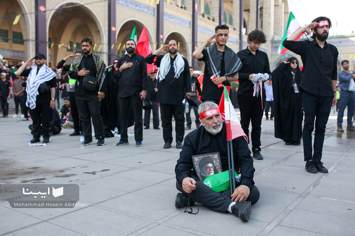 مراسم وداع با رهبر شهید