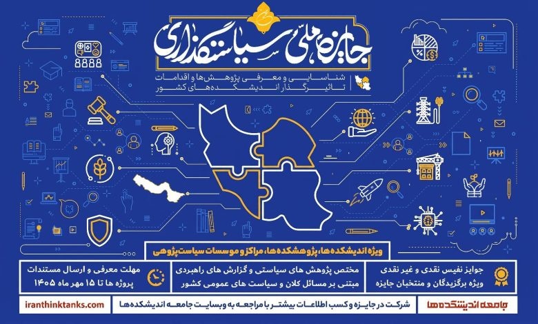 فراخوان سومین جایزه ملی سیاستگذاری