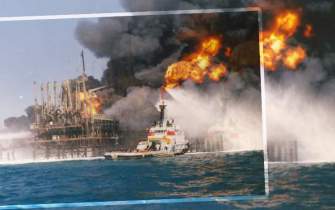 حمله به سکو‌های نفتی ایران در خلیج فارس و شکل‌گیری بحران زیست‌محیطی