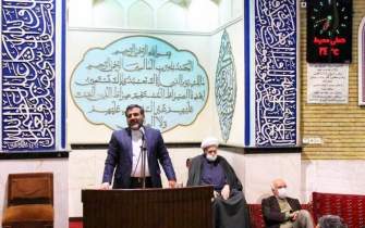 وزیر فرهنگ و ارشاد اسلامی در جمع نمازگزاران مسجد میثم تهران حاضر شد