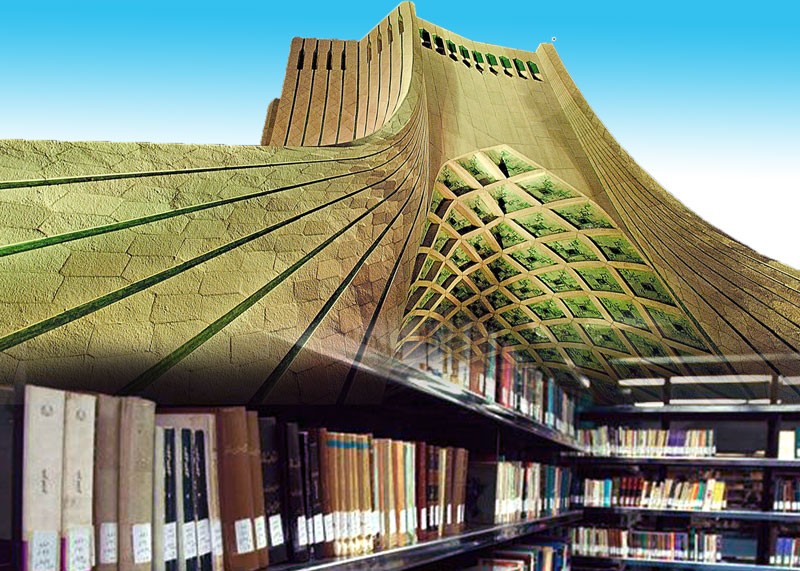 کتابخانه برج آزادی از آسیب ریزش سقف این مجتمع در امان ماند
