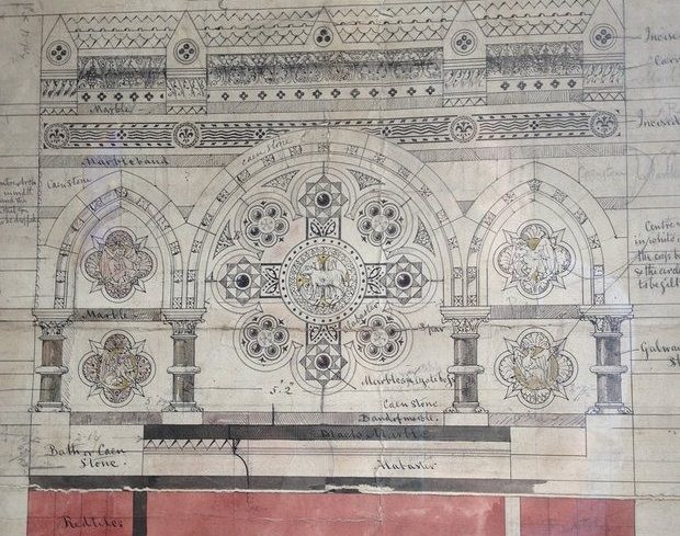 کشف تصویر محراب طراحی شده توسط «توماس هاردی» در کلیسای «ویندسور»