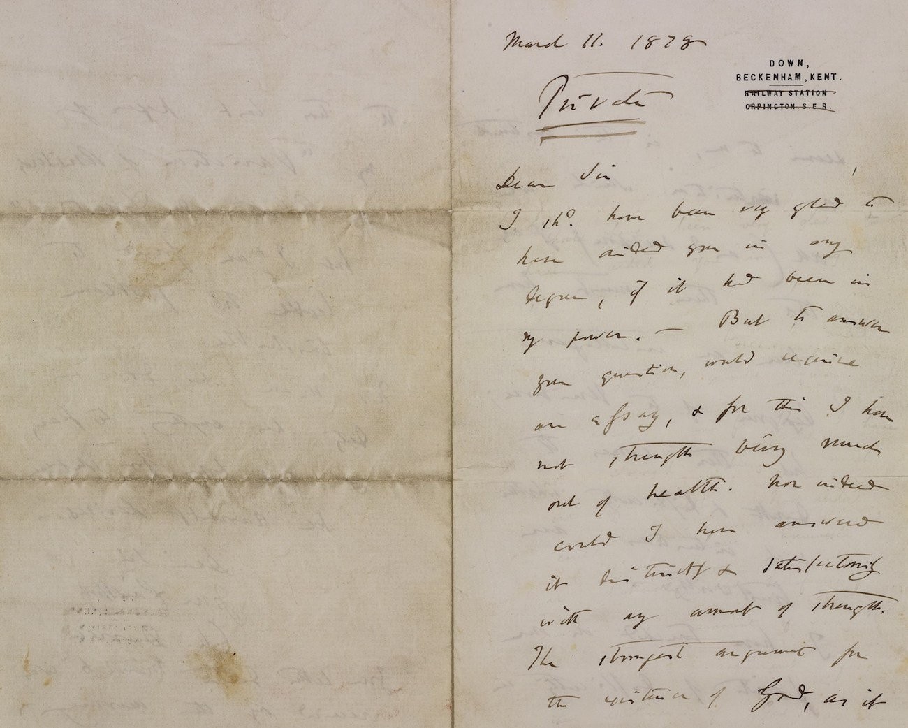 حراج 125 هزار دلاری نامه‌ای از داروین درباره باورهایش