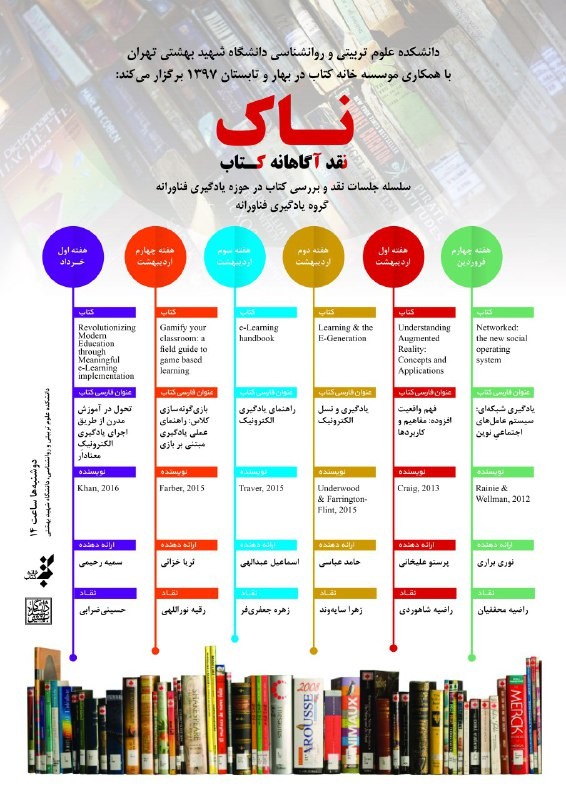 سلسله جلسات نقد و بررسی کتاب در حوزه یادگیری فناورانه