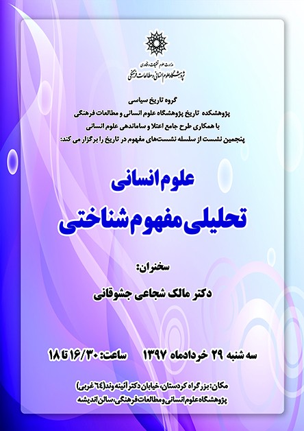 نشست «علوم انسانی: تحلیلی مفهوم شناختی» برگزار می‌شود