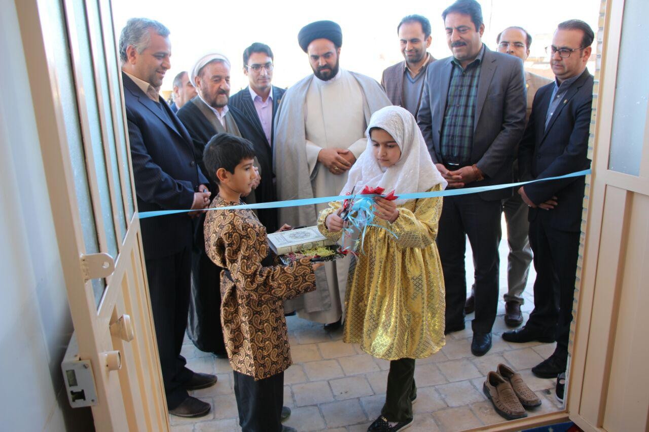 افتتاح اولین کتابخانه تخصصی روستایی کودکان و نوجوانان کشور در صدرآباد یزد