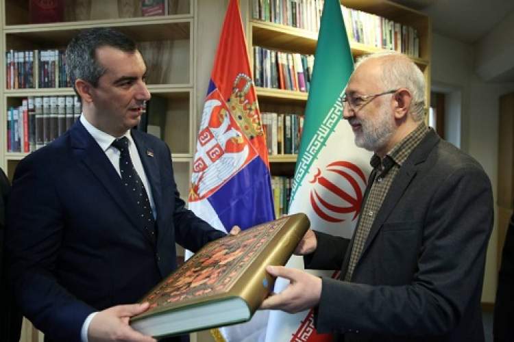 رئیس مجلس صربستان از کتابخانه ملی ایران بازدید کرد
